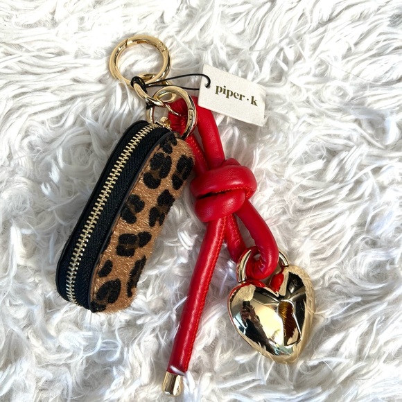 🐆❤️Piper K Gorgeous Leopard Mini Coin Purse Handbag Charm❤️🐆NWT - Picture 10 of 12